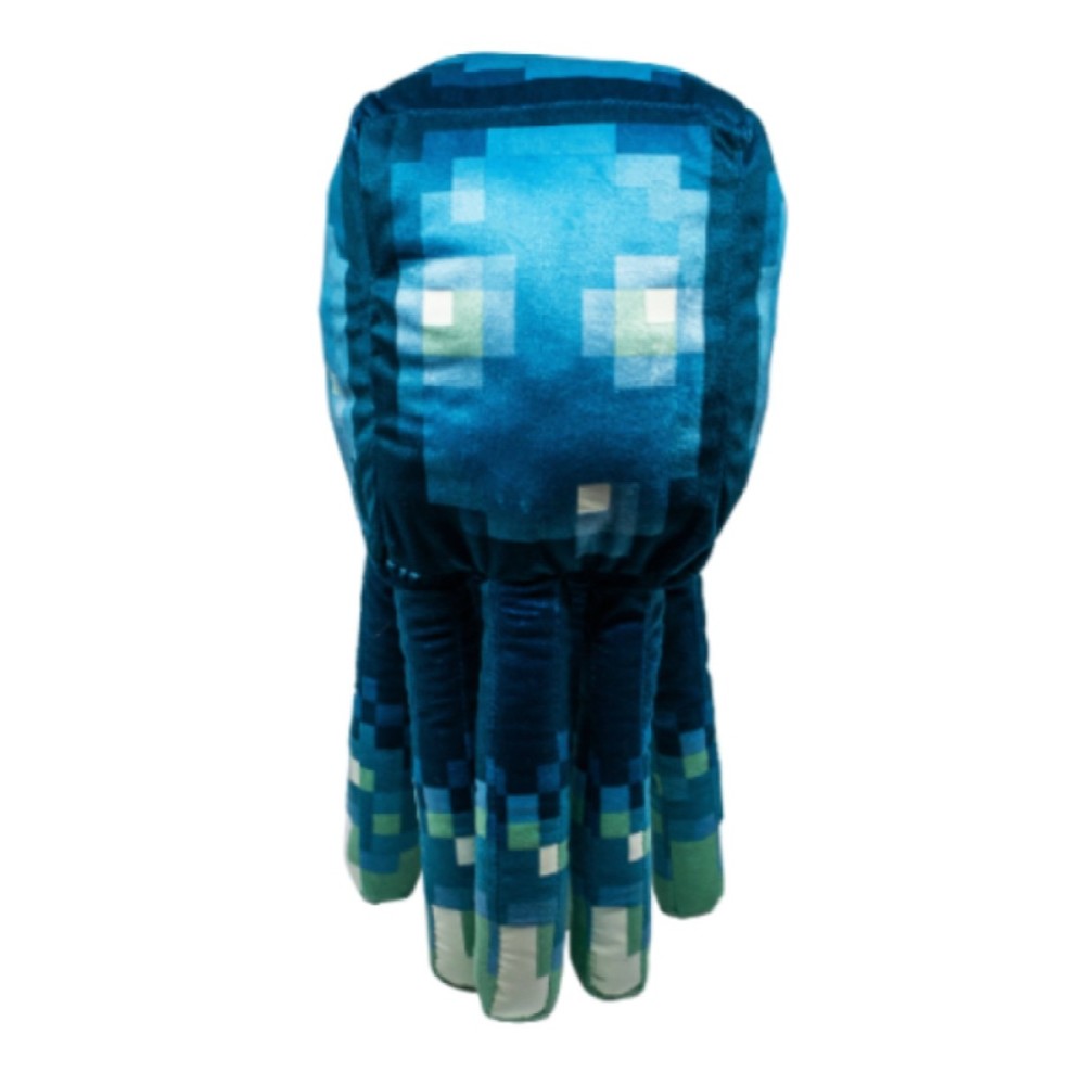 MINECRAFT Earth Glow Squid 19” Pillow Glow In The Dark Plush Mojang